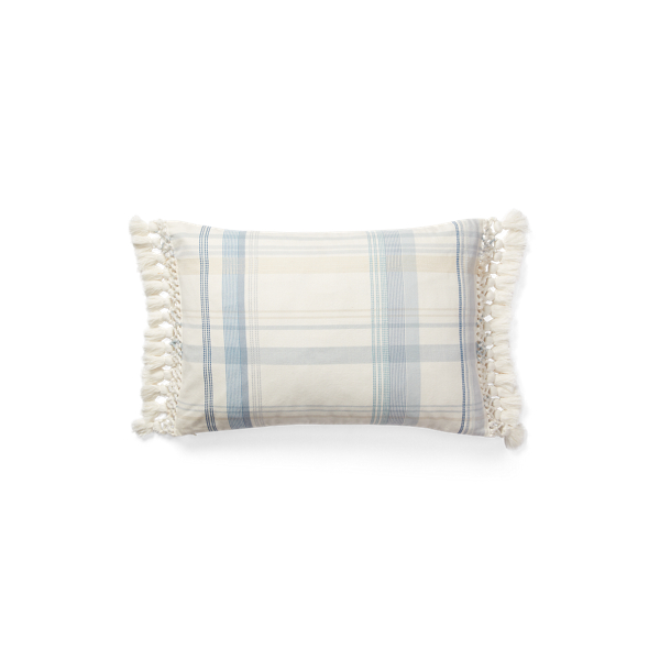 Multi Ada Yarn-Dyed Check Throw Pillow Lauren Home 1