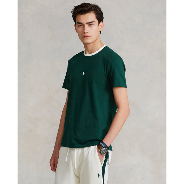 T-shirt unisexe coupe ajust&eacute;e Polo Ralph Lauren en Vert coll&egrave;ge 4