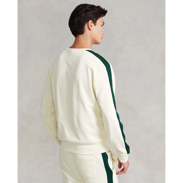 Parchment Cream/Green Unisex French Terry Sweatshirt Polo Ralph Lauren 5