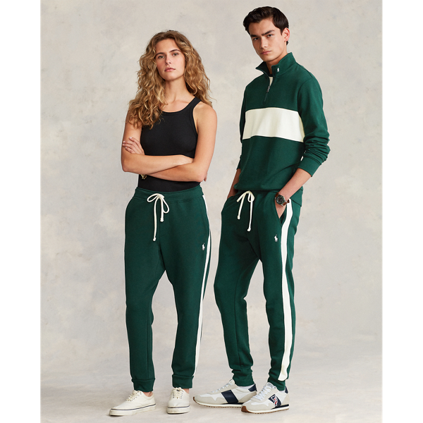 Pantalon de jogging en coton &eacute;ponge Polo Ralph Lauren en College Green/Cream 3