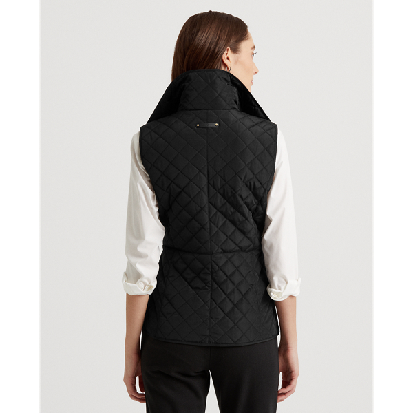 Black Bullion-Crest Quilted Vest Lauren 5