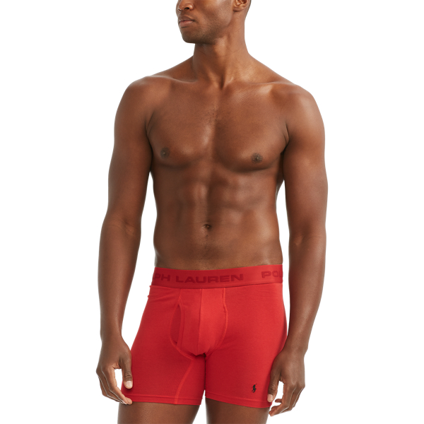 Red/Black/Charcoal Freedom FX Boxer Brief 3-Pack Polo Ralph Lauren 2