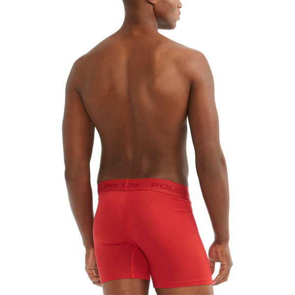 Red/Black/Charcoal Freedom FX Boxer Brief 3-Pack Polo Ralph Lauren 4