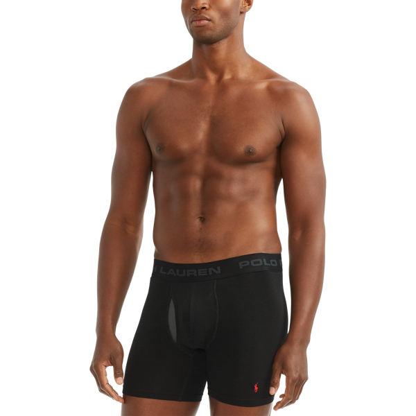 Red/Black/Charcoal Freedom FX Boxer Brief 3-Pack Polo Ralph Lauren 5