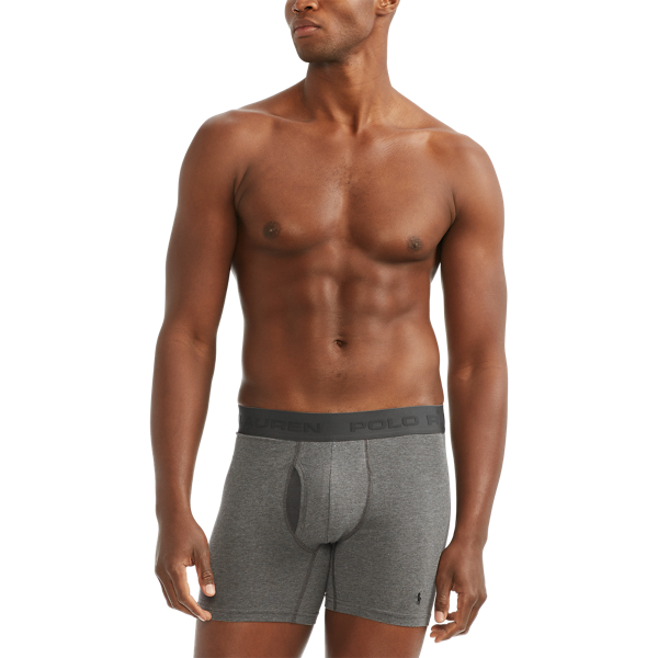 Red/Black/Charcoal Freedom FX Boxer Brief 3-Pack Polo Ralph Lauren 6