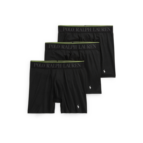 Polo Black/White 4D-Flex Performance Air Boxer Brief Pack Polo Ralph Lauren 1