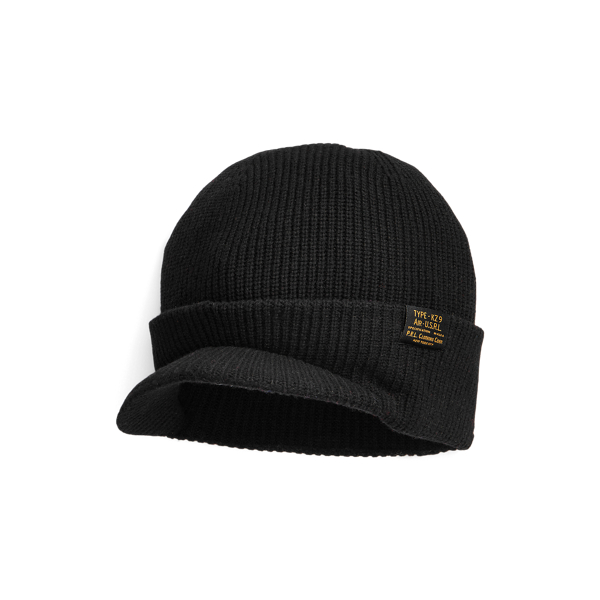 Rib Knit Merino Wool Hat