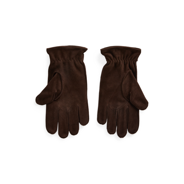 Dark Brown Cashmere-Lined Suede Gloves Polo Ralph Lauren 2