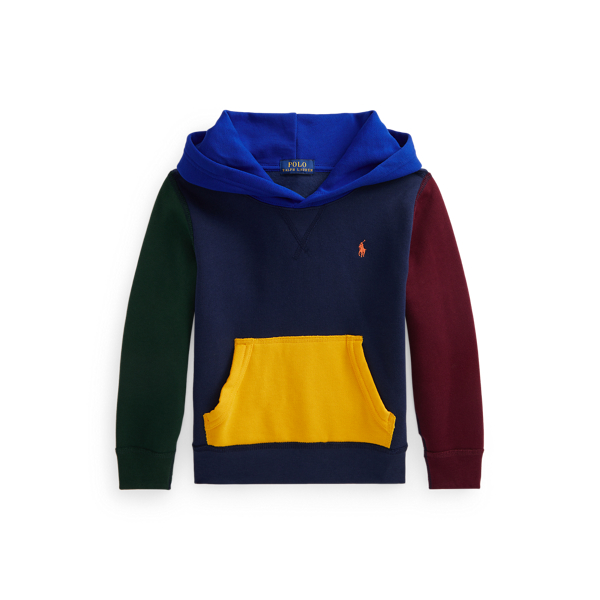 Colour-Blocked Fleece Hoodie Boys 1.5-6 Years 1