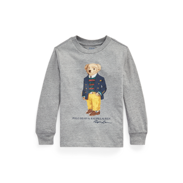 Polo Bear Cotton Long-Sleeve T-shirt Boys 1.5-6 Years 1