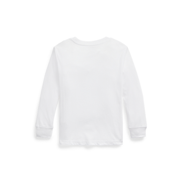 White Polo Bear Cotton Long-Sleeve T-shirt Boys 1.5-6 Years 3