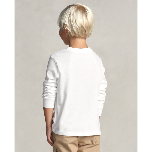 White Polo Bear Cotton Long-Sleeve T-shirt Boys 1.5-6 Years 6