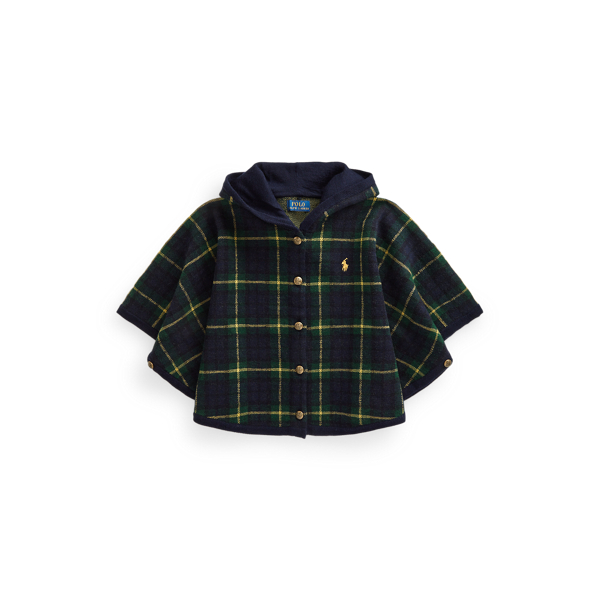 Plaid Wool Poncho GIRLS 1.5-6.5 YEARS 1