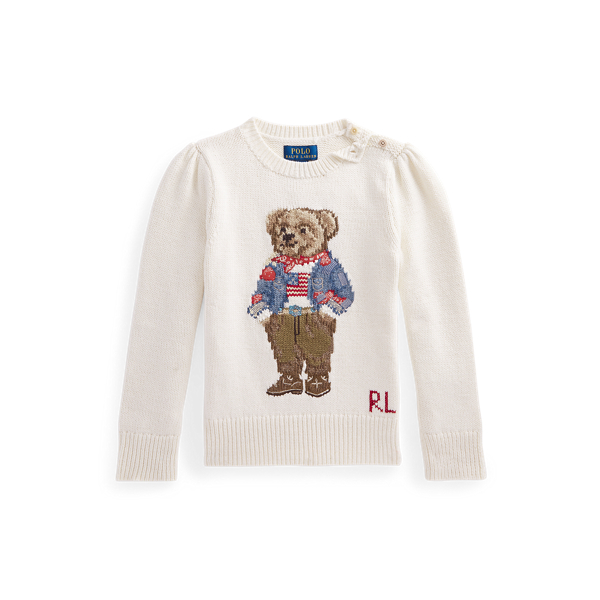 Polo Bear Cotton Jumper Girls 1.5-6.5 Years 1