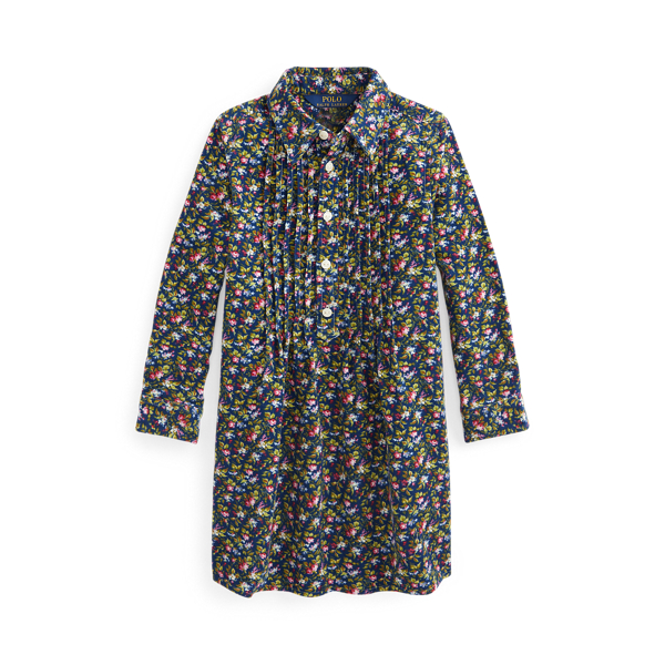 Floral Cotton Corduroy Shirtdress Girls 1.5-6.5 Years 1