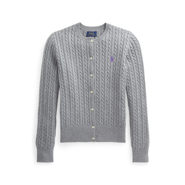 Mini-Cable Cotton Cardigan