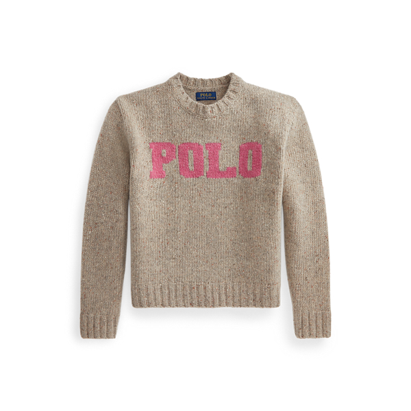 Pull &agrave; logo en laine m&eacute;lang&eacute;e Girls 7-14 Years en 1