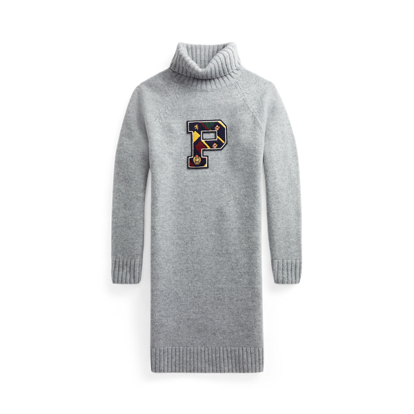 Wool Turtleneck Sweater Dress Girls 7-14 Years em 1