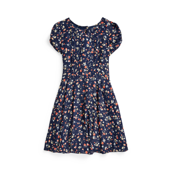 Pintucked Crepe Dress Girls 7-14 Years 1