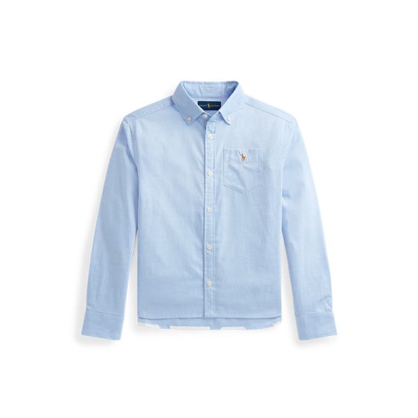 Chemise &agrave; logo en coton Oxford Girls 7-14 Years en 1