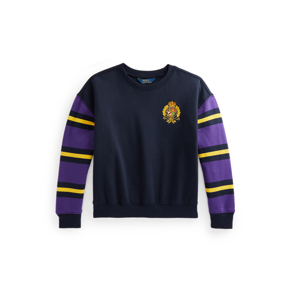 Logo-Crest Fleece Sweatshirt Girls 7-14 Years em 1