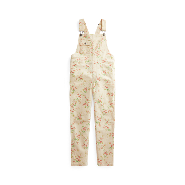 Floral Stretch Corduroy Overall Girls 7-14 Years 1