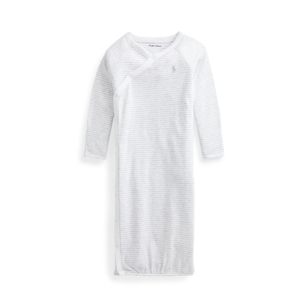 Striped Cotton Interlock Gown Infant 1