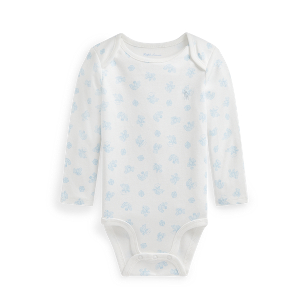 Bear-Print Cotton Interlock Bodysuit Baby Boy 1