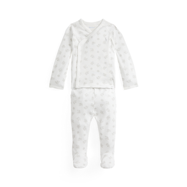 Maglia e pantaloni in cotone con orsetti Baby in 1