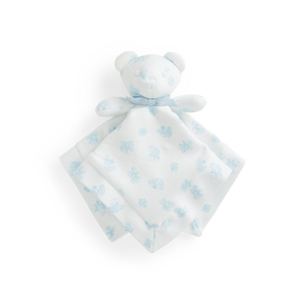 Interlock Bear Lovey Blanket