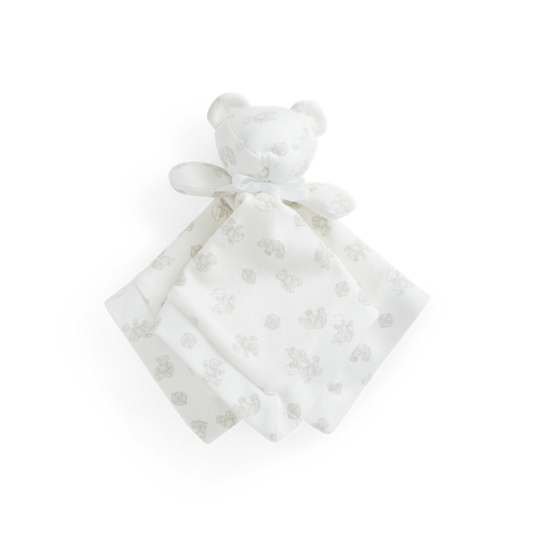 Interlock Bear Lovey Blanket