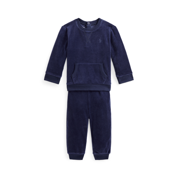 Velour Sweatshirt &amp; Jogger Set Baby Boy 1