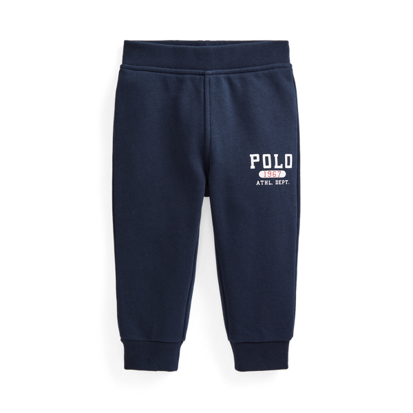 Logo Fleece Leather Jogger Baby Boy 1