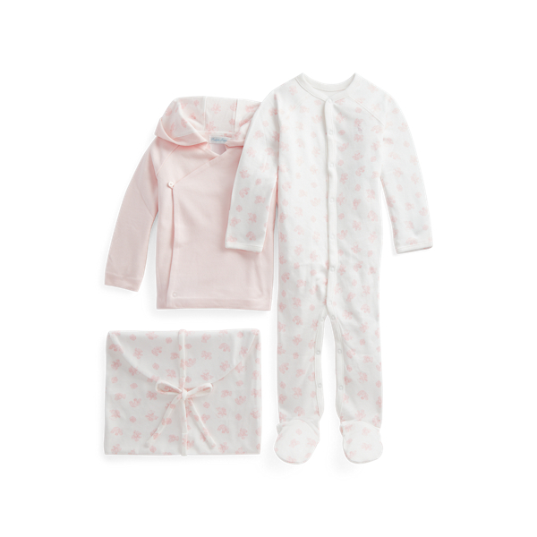 Cotton Jacket, Coverall &amp; Bag Set Baby Girl 1