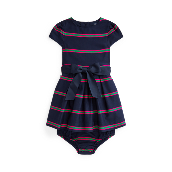 Striped Sateen Dress & Bloomer
