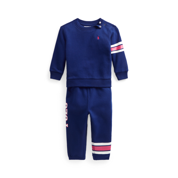 Logo Fleece Top & Pant Set Baby Girl 1