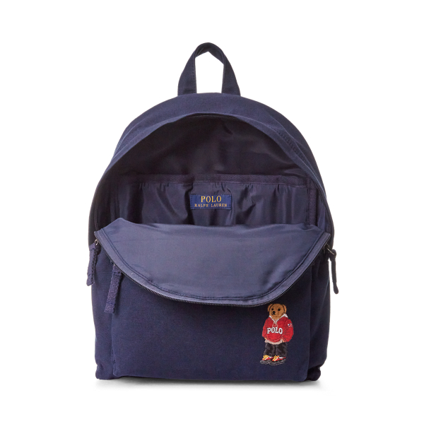 Newport Navy Polo Bear Canvas Backpack Boys 4