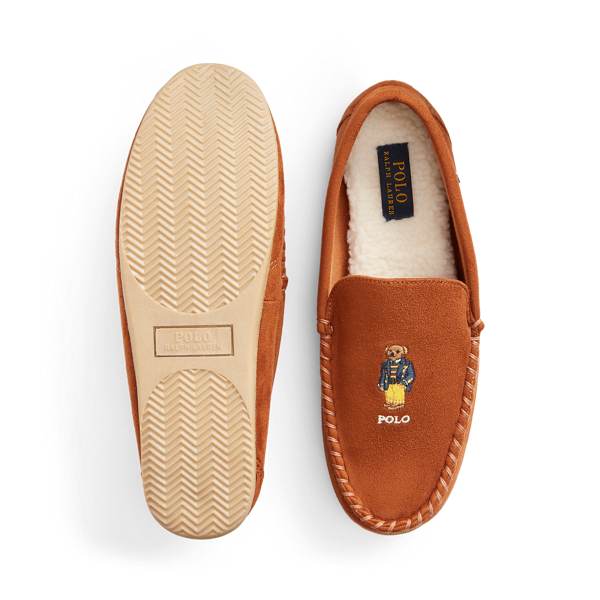 Declan Polo Bear Microsuede Slipper