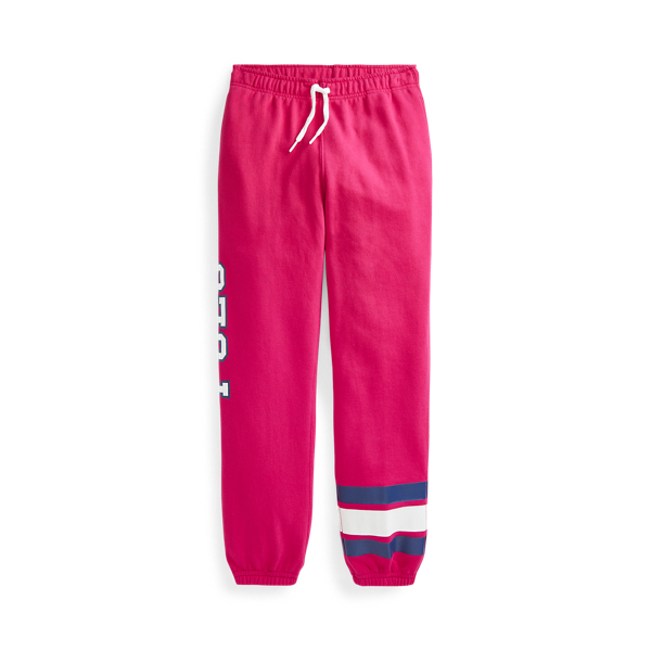 Jogger de felpa con rayas