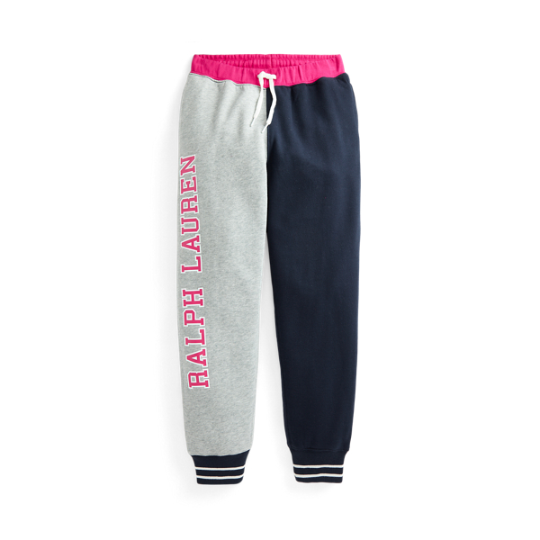 Logo Colour-Blocked Fleece Joggers Girls 7-14 Years 1