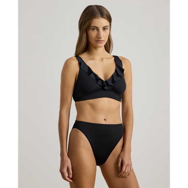 Ruffle-Trim V-Neck Bikini Top | Ralph Lauren