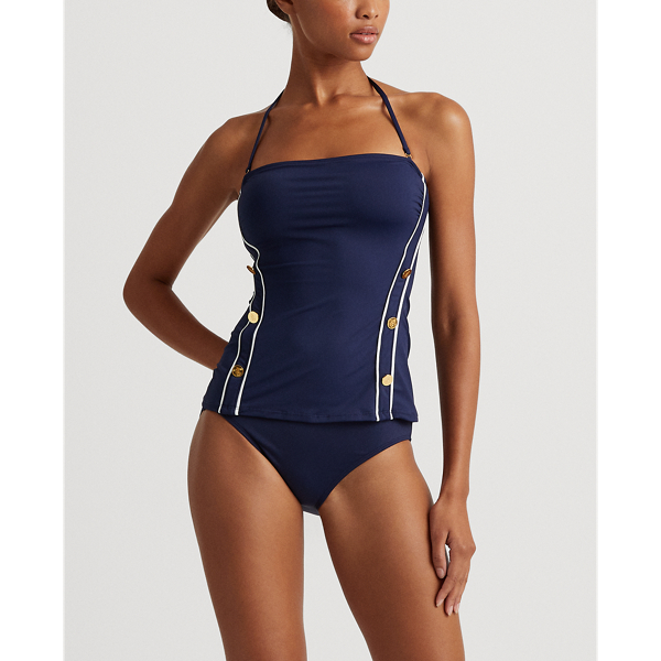 Navy Solid Hipster Bikini Bottom Lauren 4