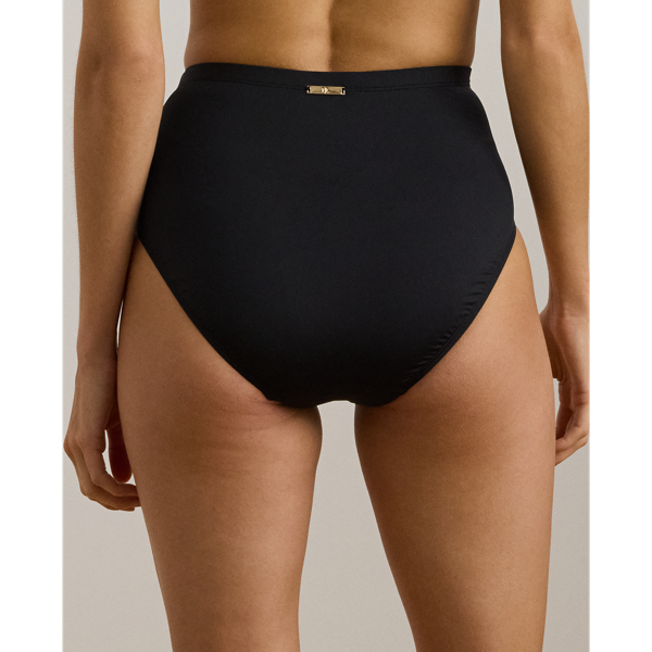 Black High-Waisted Bikini Bottom Lauren 4