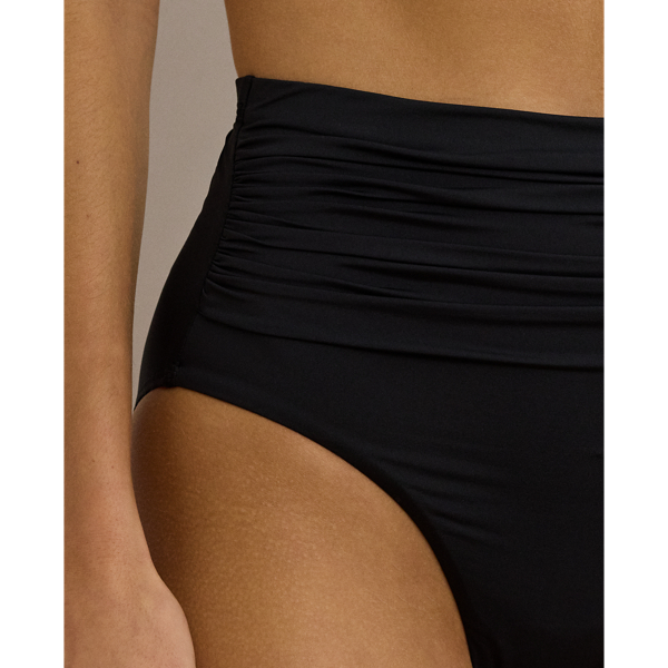 Black High-Waisted Bikini Bottom Lauren 5
