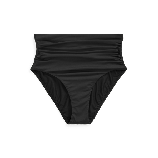 Black High-Waisted Bikini Bottom Lauren 2