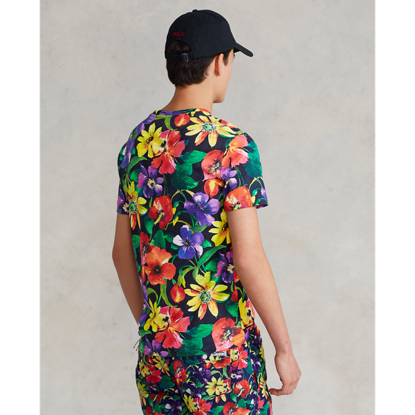 Poppy Floral Multi 1 Navy Custom Slim Fit T-Shirt Polo Ralph Lauren 7