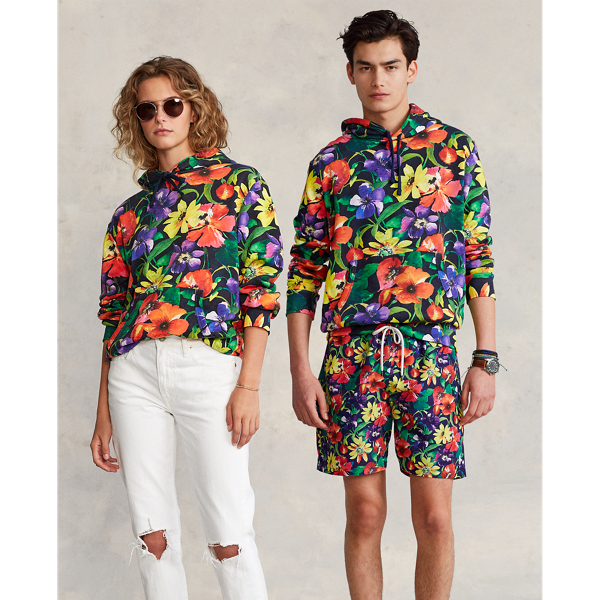 Poppy Floral Multi 1 Navy French Terry Hoodie Polo Ralph Lauren 3