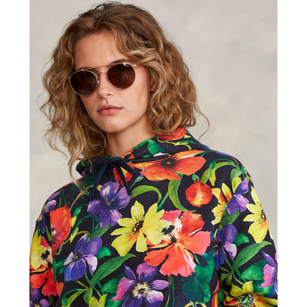 Poppy Floral Multi 1 Navy French Terry Hoodie Polo Ralph Lauren 9
