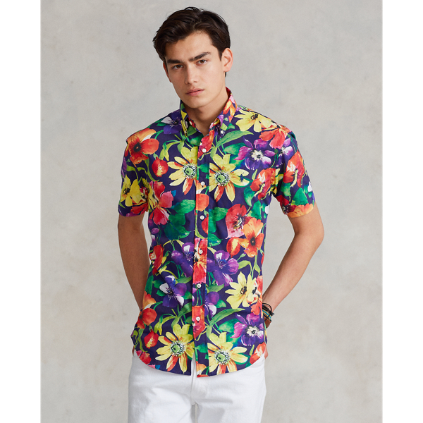 Custom-Fit Hemd Polo Ralph Lauren in Mohnblumen Multi 1 Navy 4