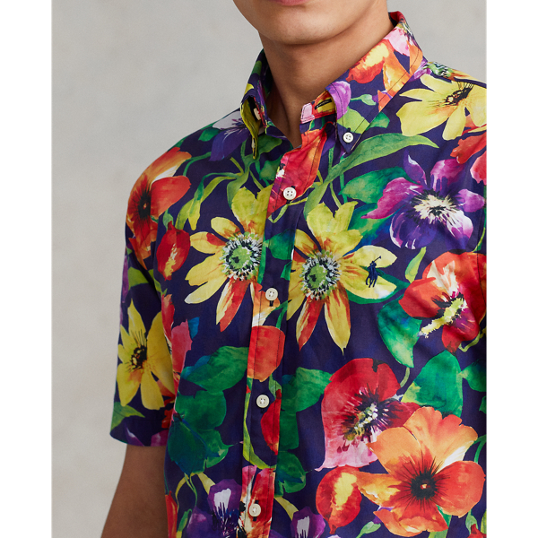 Custom-Fit Hemd Polo Ralph Lauren in Mohnblumen Multi 1 Navy 8